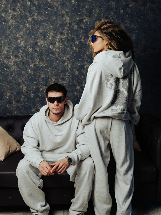 HEATHER GREY TRACKSUIT (Fear of Regret)