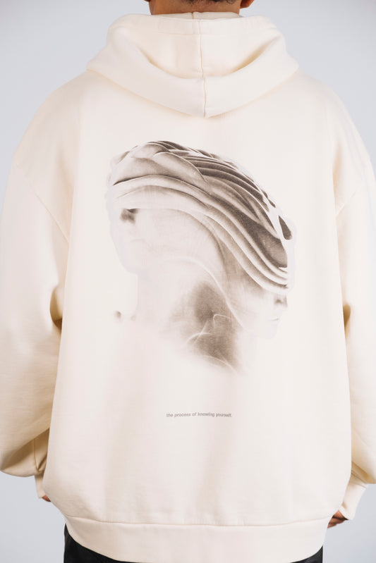 PRESENT | FUTURE HOODIE WHITECAP GREY